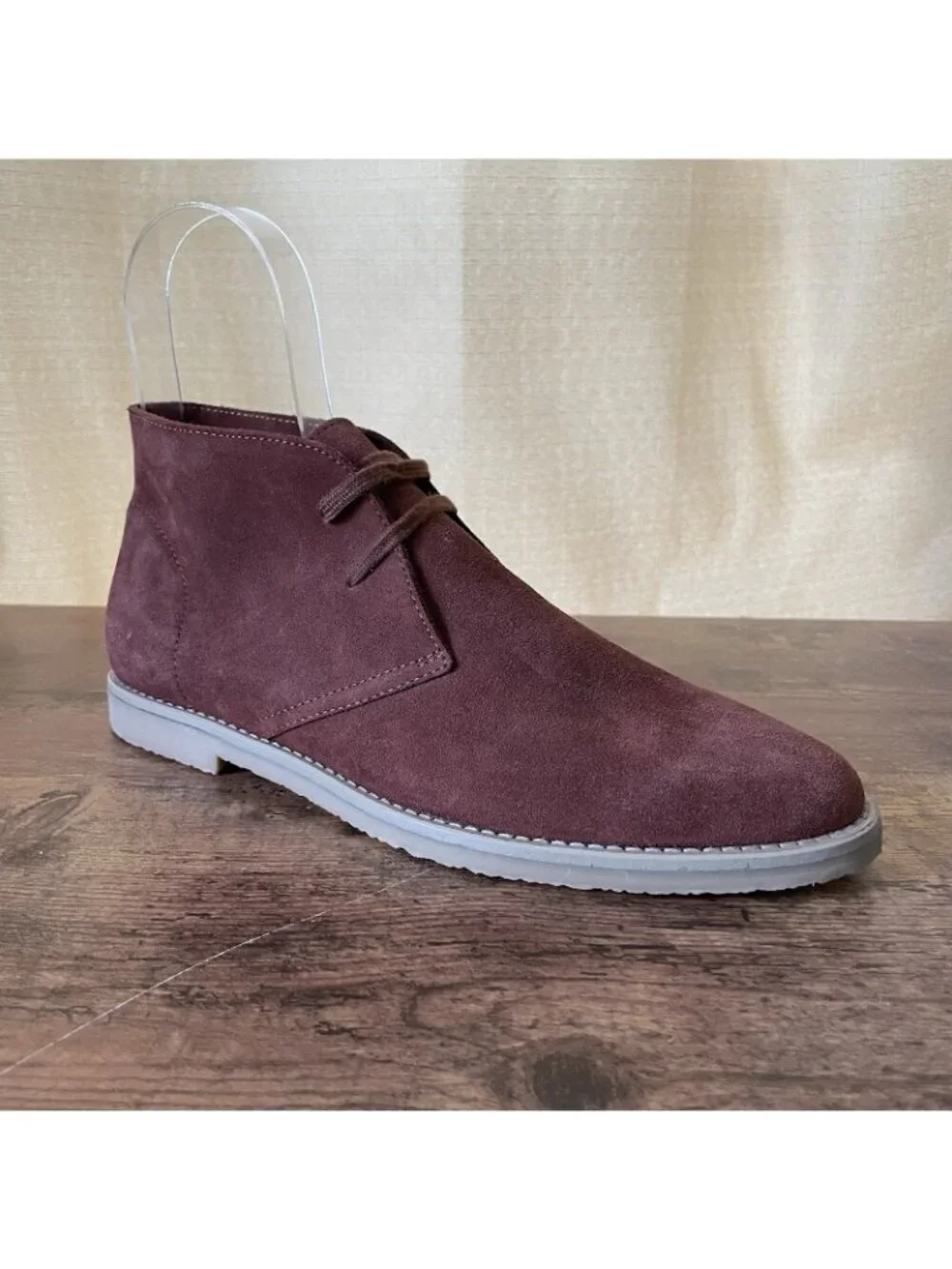 J Crew Mens MacAlister Desert Boots Sz 10 Pecan Brown Suede Leather Chukka Shoe